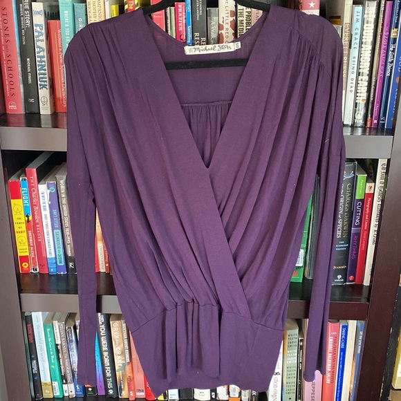 Drapey eggplant top - Picture 2 of 6